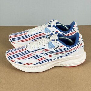 Saucony Ride 15 Red White Blue Athletic Running Shoes Mens 8 Patriotic USA